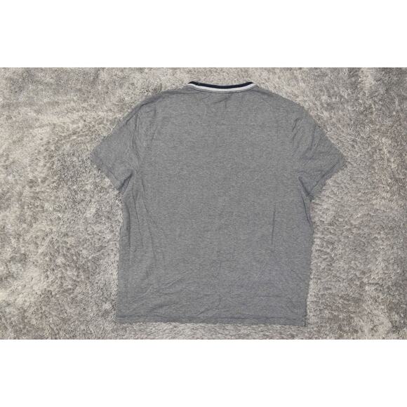 Michael Kors Blue Geometric Crew Neck Cotton T-Shirt Men 2XL Short Sleeve - Picture 3 of 7